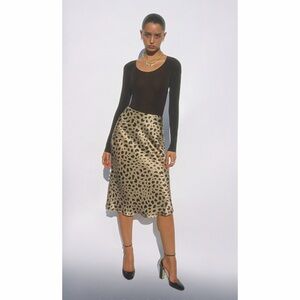 Realisation Satin Midi Skirt